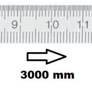 HORIZONTAL FLEXIBLE RULE CLASS II LEFT TO RIGHT 3000 MM SECTION 20x1 MM<BR>REF : RGH96-G23M0D150